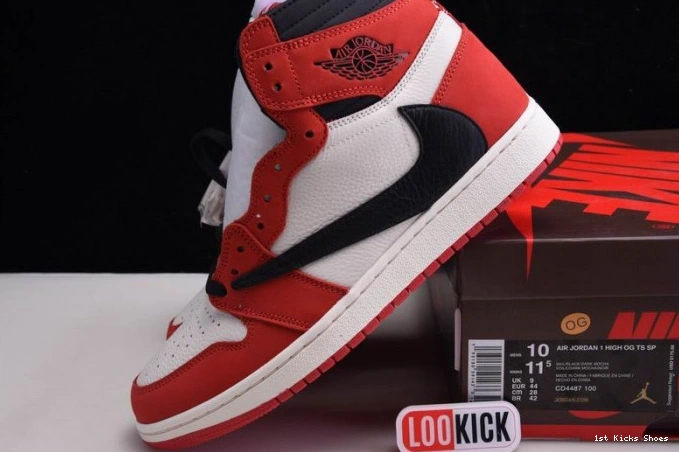 1st Kicks CD4487 AIR JORDAN 100(RED) 828 GoAnywhere OG SCOTT TRAVIS RETRO 1 X HIGH - 1106